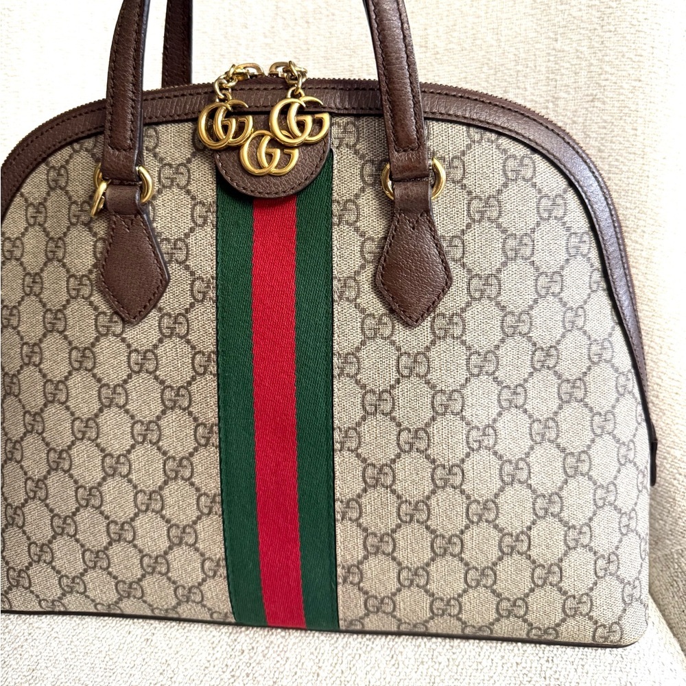 Authentic Gucci Ophidia GG Supreme Top Handle bag - Picture 7 of 16